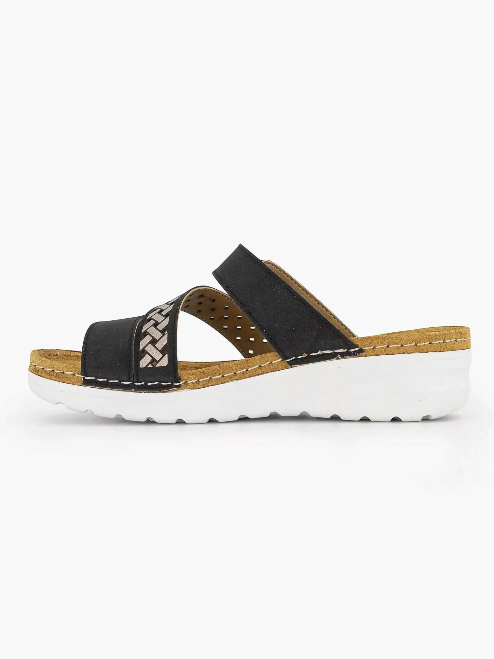 Easy Street Zwarte Slipper-Dames Slippers