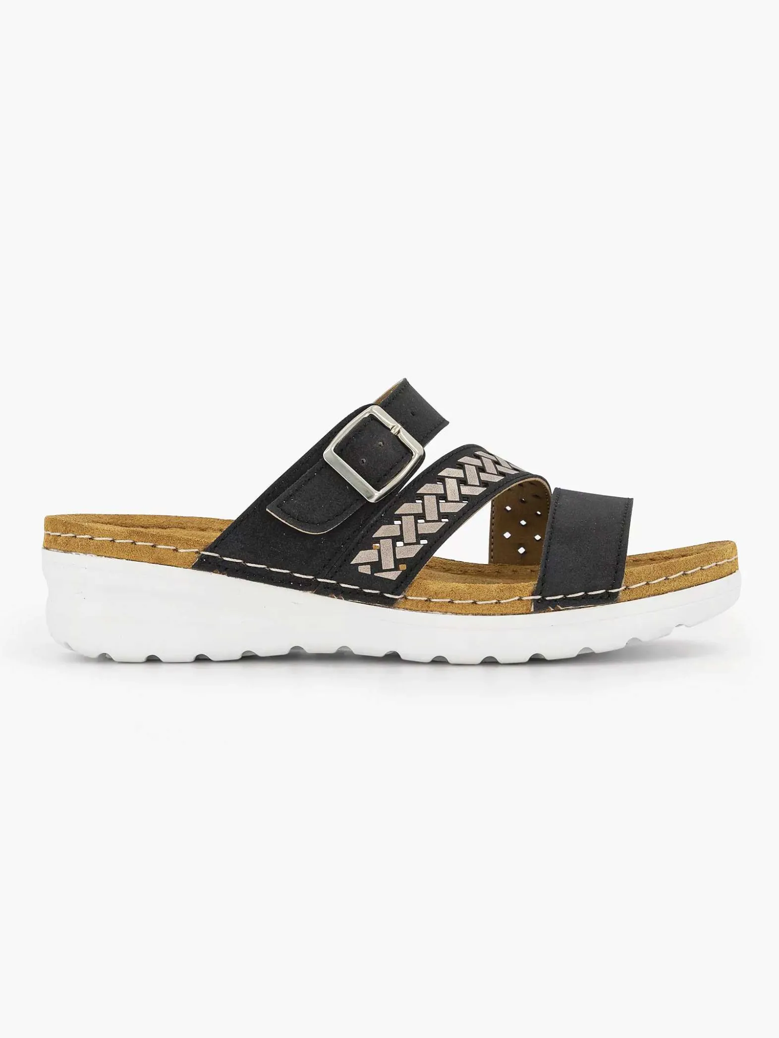 Easy Street Zwarte Slipper-Dames Slippers