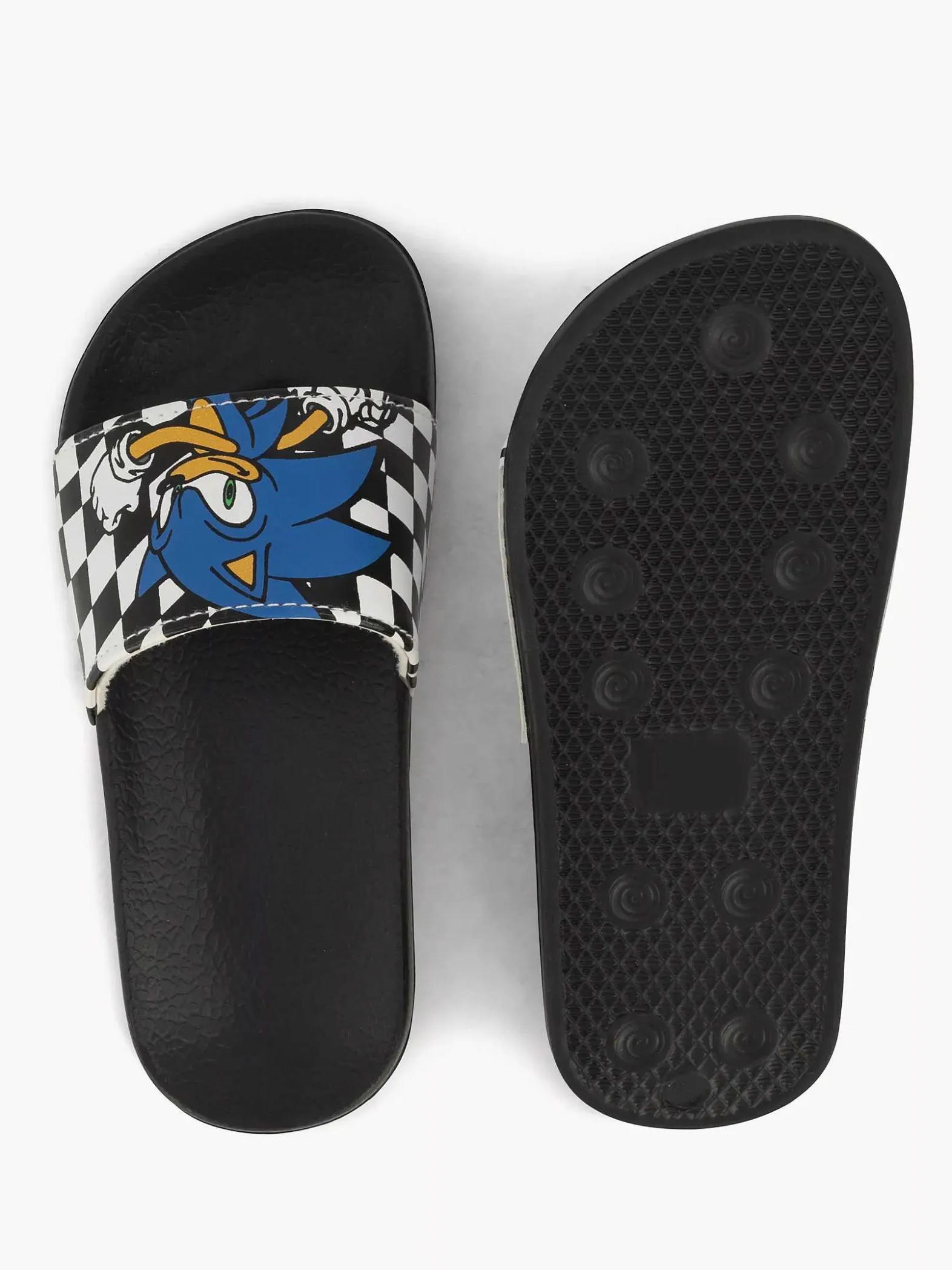 Sonic Zwarte Slipper-Kinderen Jongensschoenen