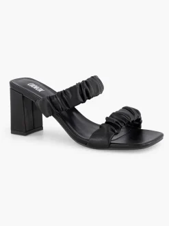 Oxmox Zwarte Slipper Hak-Dames Sandalen