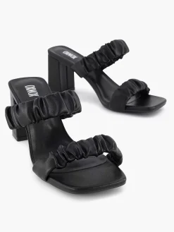 Oxmox Zwarte Slipper Hak-Dames Sandalen