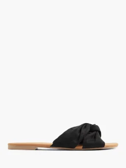 Graceland Zwarte Slipper Knoop-Dames Slippers