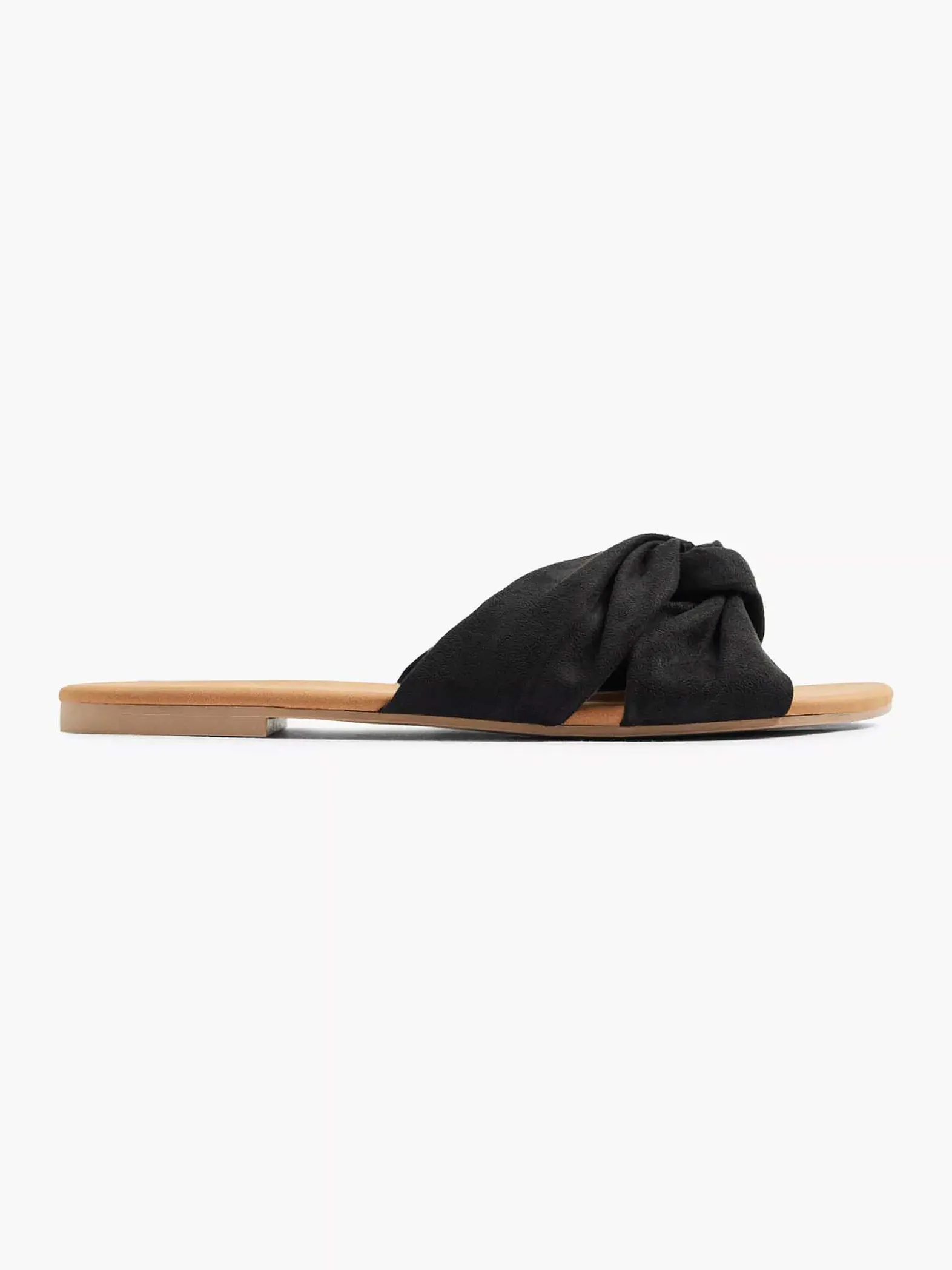 Graceland Zwarte Slipper Knoop-Dames Slippers