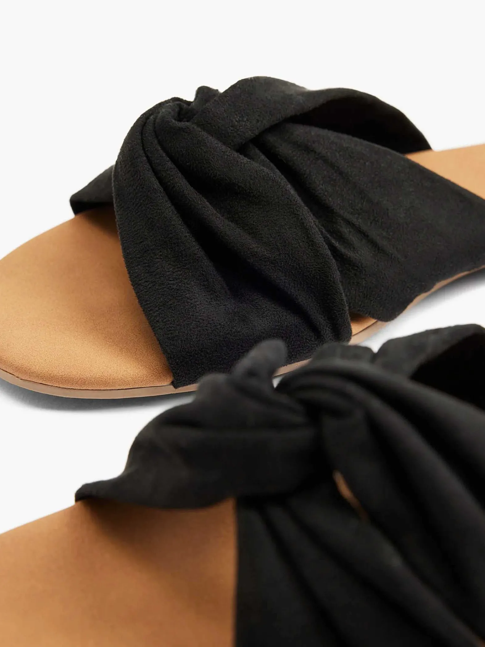 Graceland Zwarte Slipper Knoop-Dames Slippers