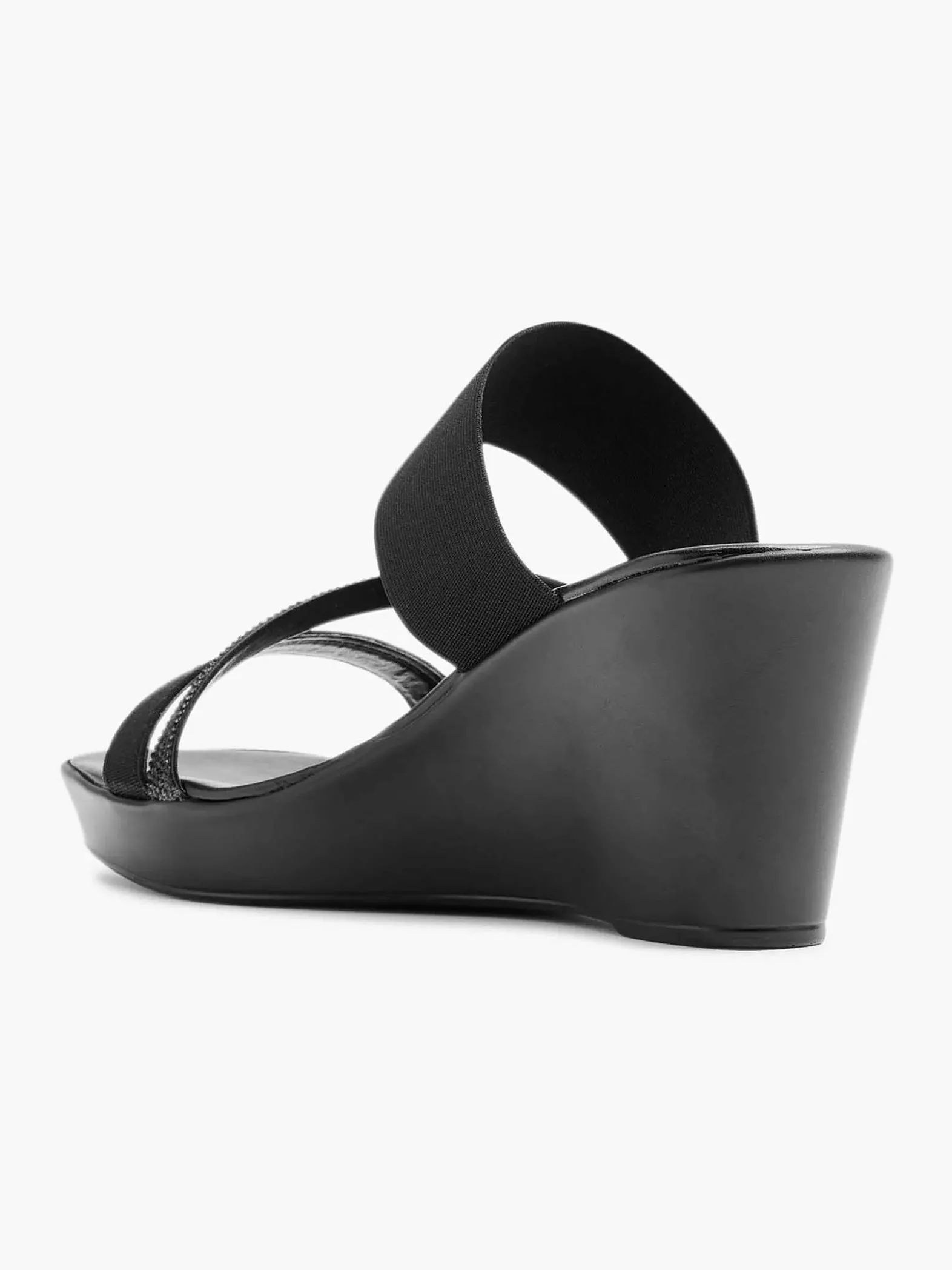 Graceland Zwarte Slipper Sleehak-Dames Sandalen