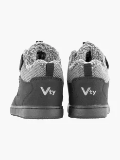 Vty Zwarte Sneaker Gevoerd-Kinderen Jongensschoenen