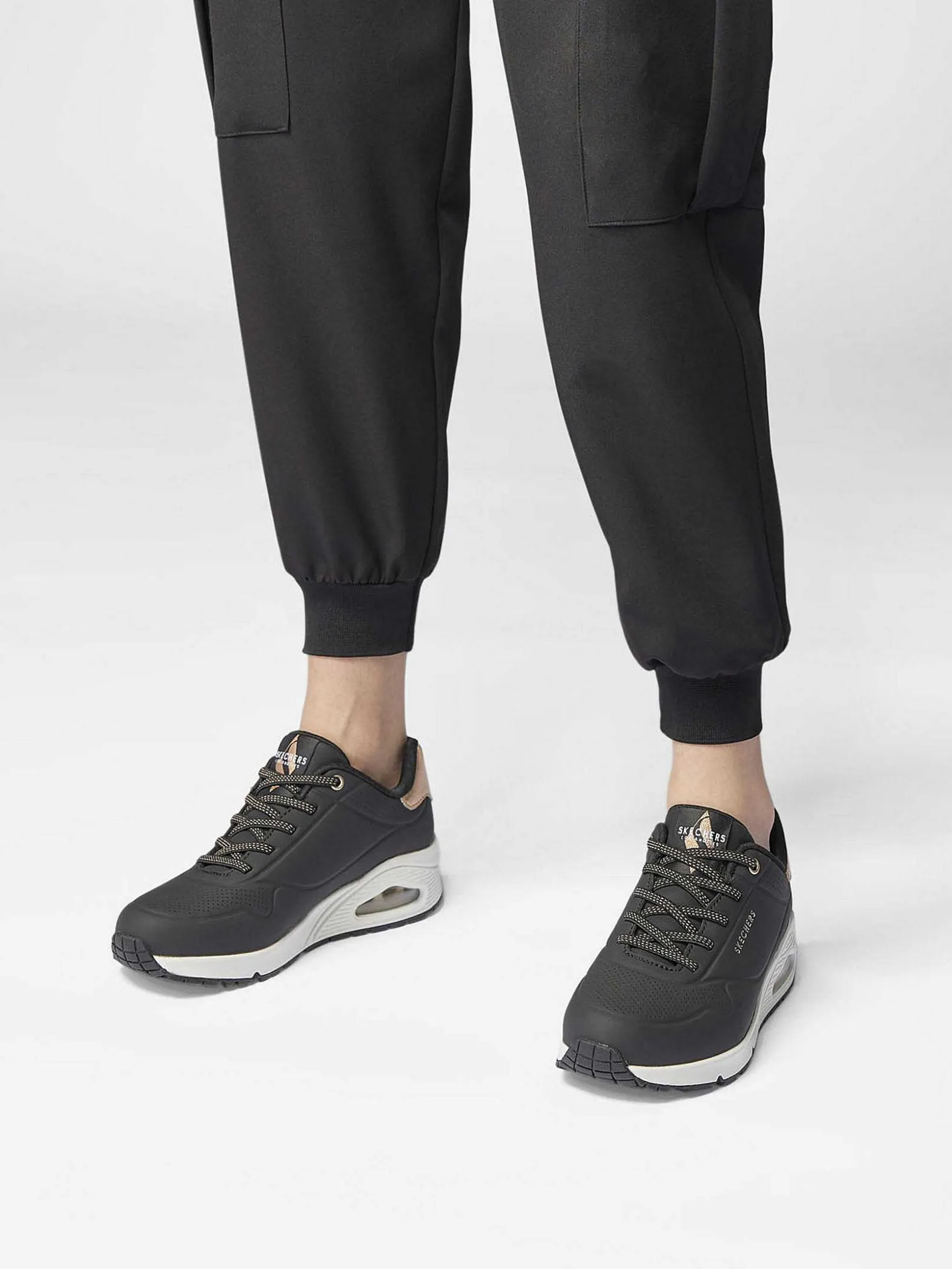 Skechers Zwarte Sneaker Memory Foam-Dames Sneakers