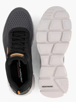 Skechers Zwarte Sneaker Memory Foam-Heren Sneakers