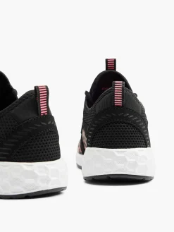 Bench Zwarte Sneaker Panterprint-Dames Sneakers