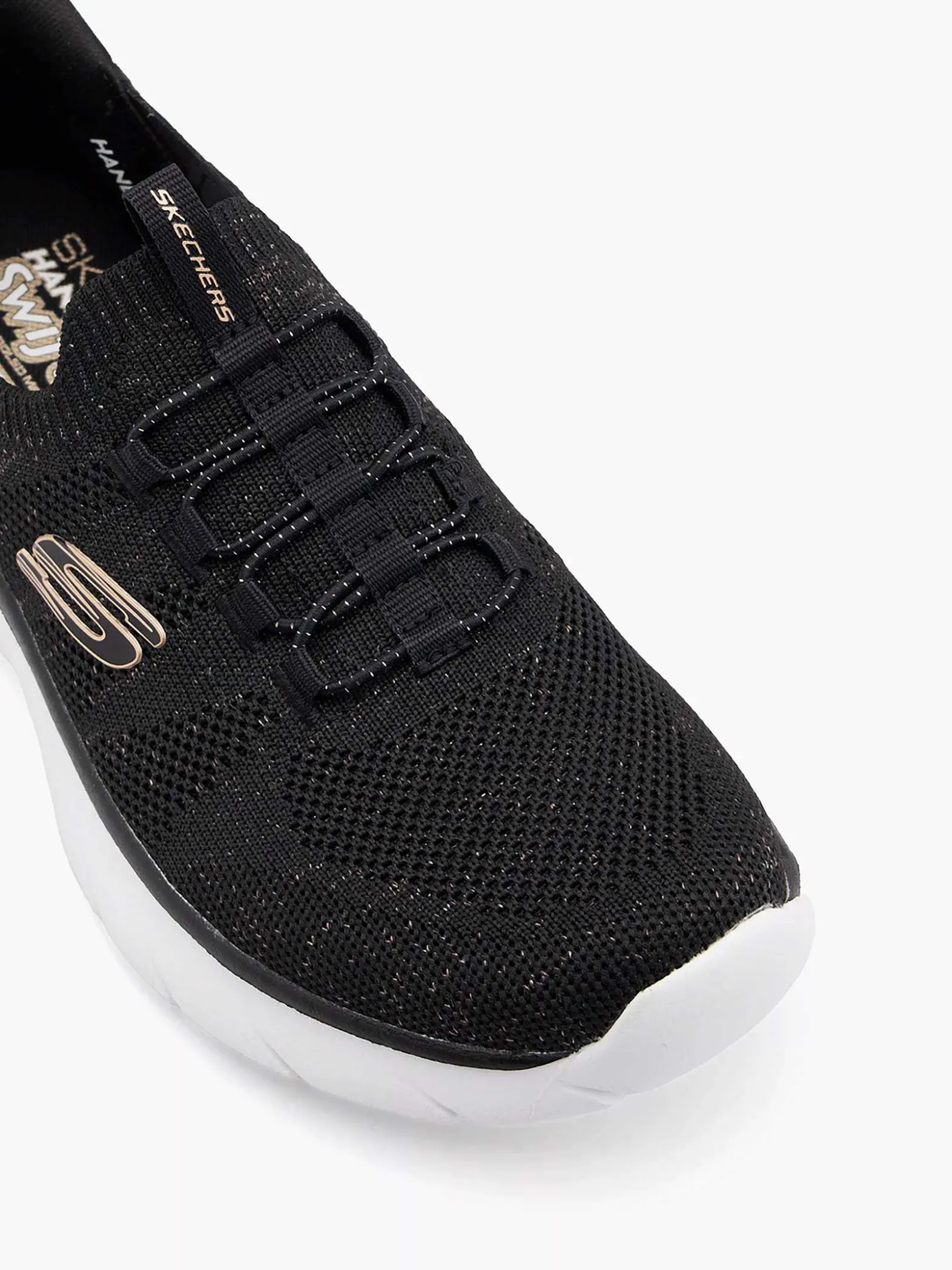 Skechers Zwarte Sneaker Swift Fit - Hands Free-Dames Sneakers