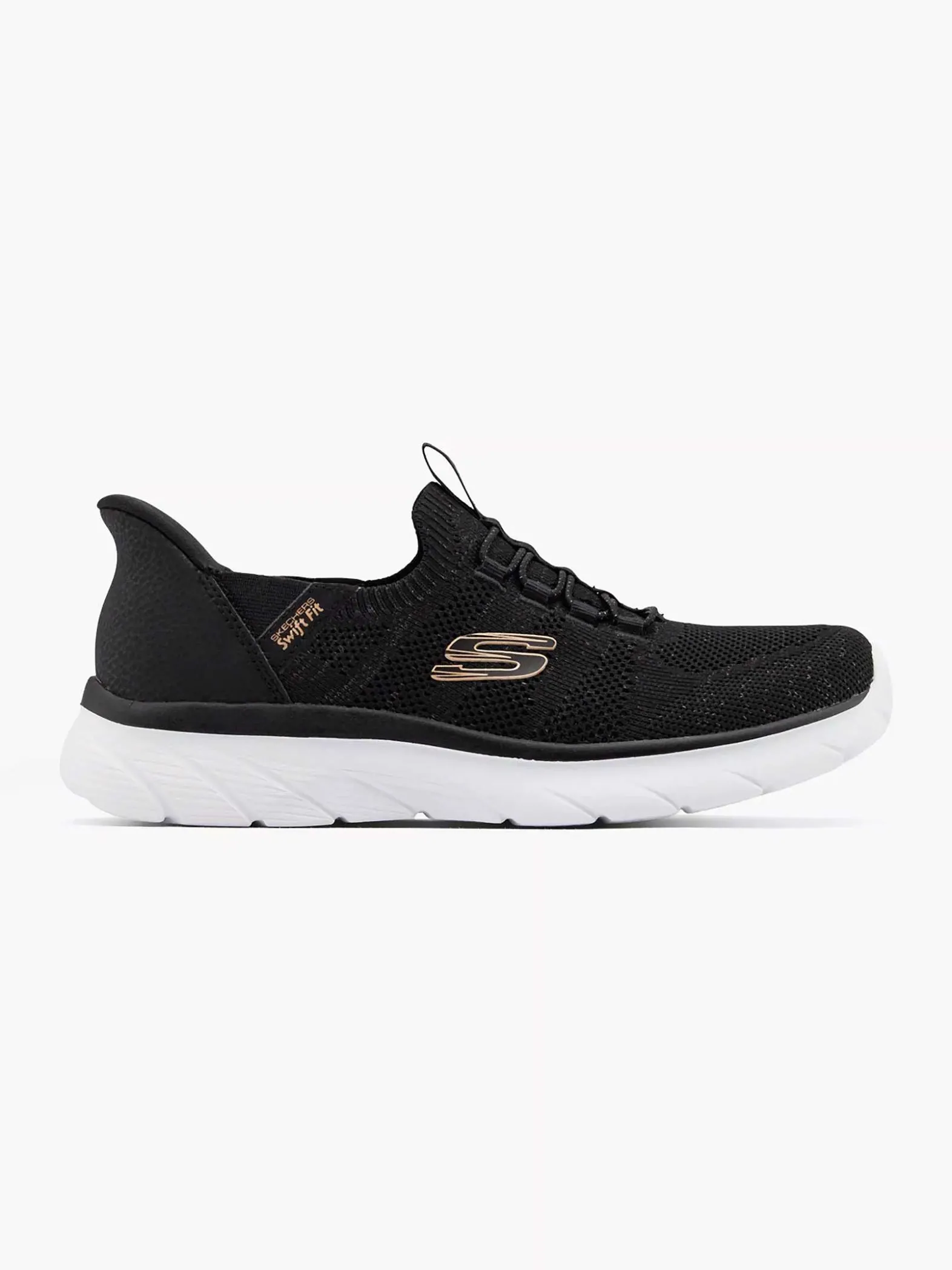 Skechers Zwarte Sneaker Swift Fit - Hands Free-Dames Sneakers