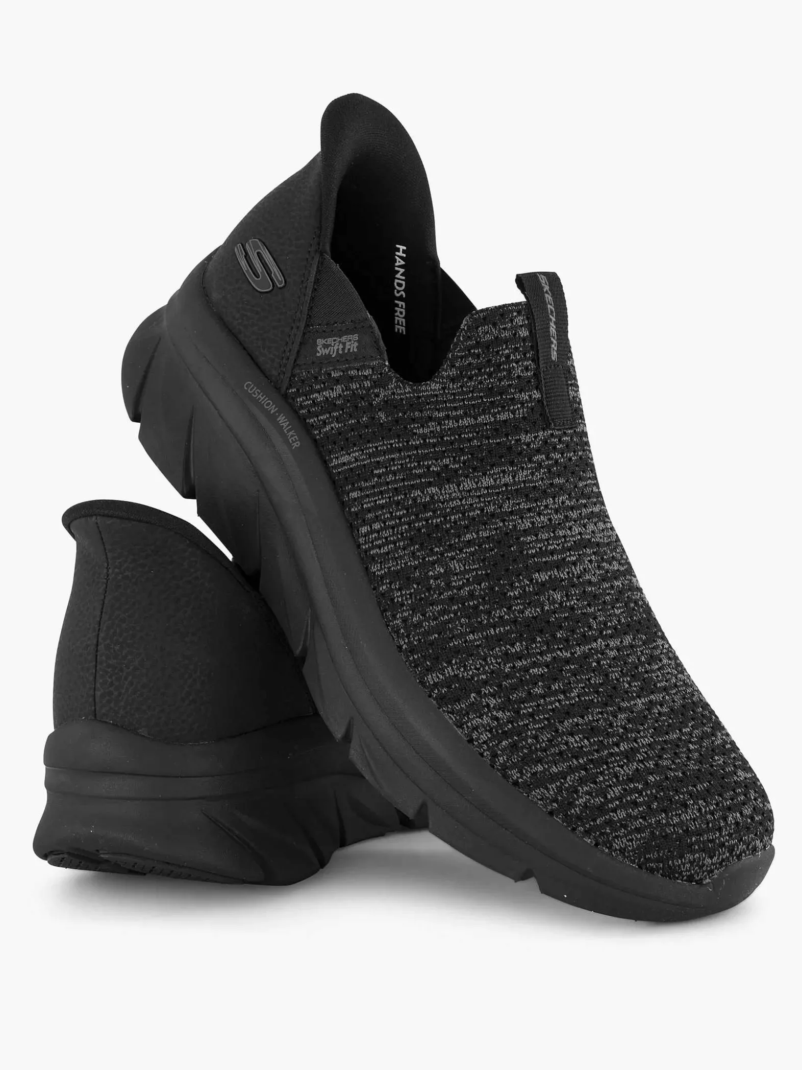 Skechers Zwarte Sneaker Swift Fit - Hands Free-Heren Sneakers