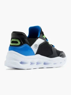 Skechers Zwarte Sneaker Swift Fit - Hands Free Lichtjes-Kinderen Jongensschoenen