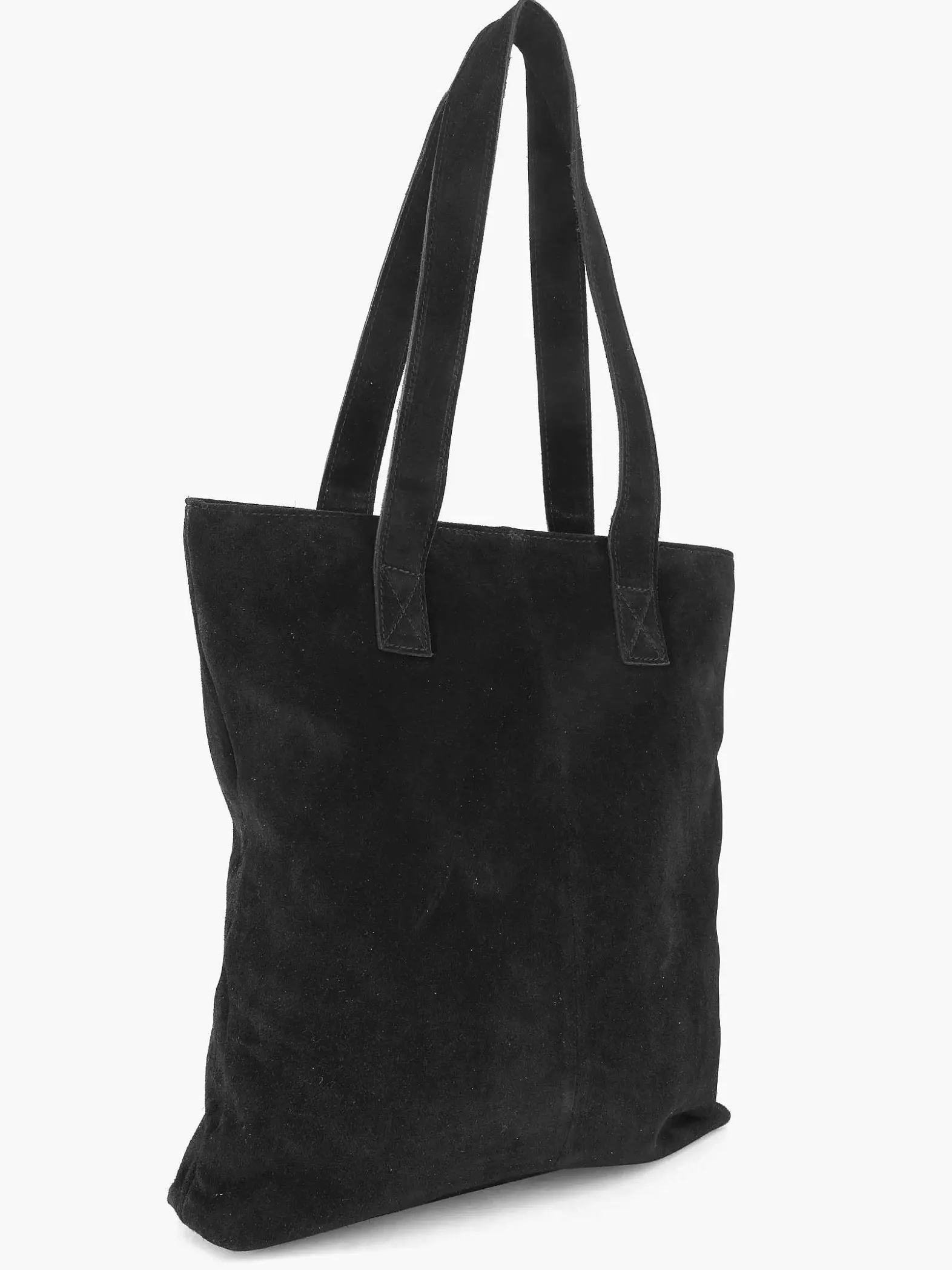 5th Avenue Zwarte Suede Schoudertas-Dames Online Exclusive Accessoires