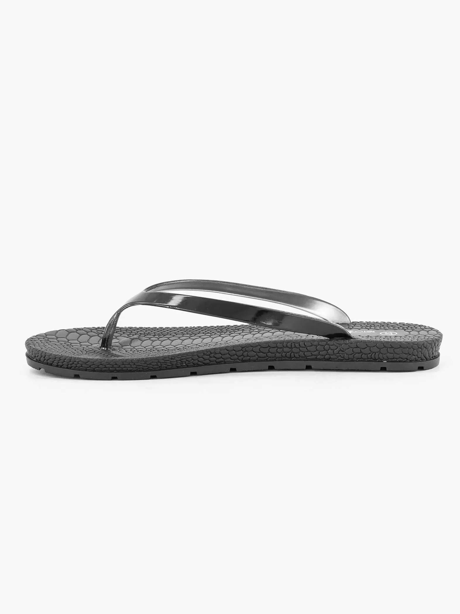 Blue Fin Zwarte Teenslipper-Dames Slippers