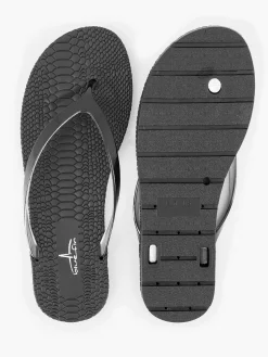 Blue Fin Zwarte Teenslipper-Dames Slippers