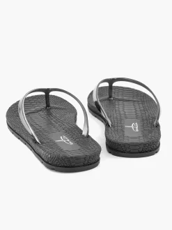 Blue Fin Zwarte Teenslipper-Dames Slippers