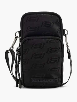 Skechers Zwarte Telefoontas-Dames Online Exclusive Accessoires