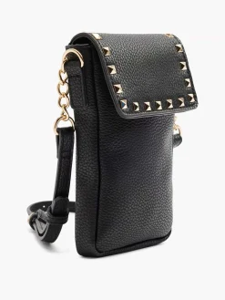 Oxmox Zwarte Telefoontas Studs-Dames Online Exclusive Accessoires