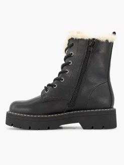 Oxmox Zwarte Veterboot-Kinderen Babyschoenen
