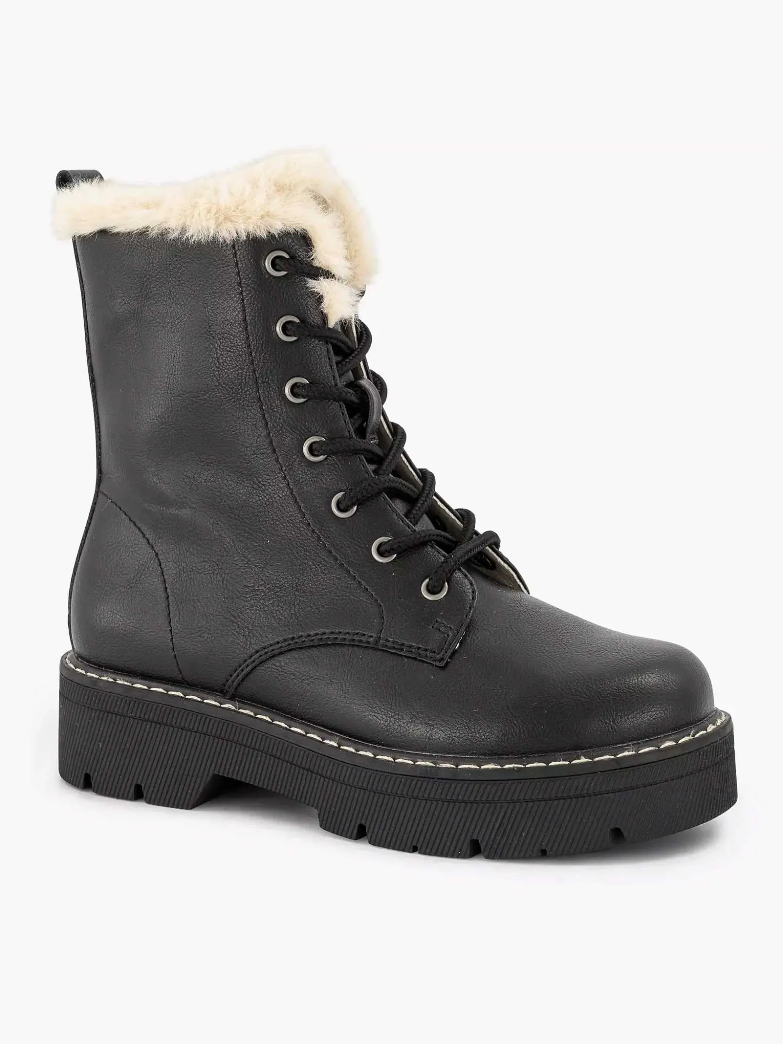 Oxmox Zwarte Veterboot-Kinderen Babyschoenen