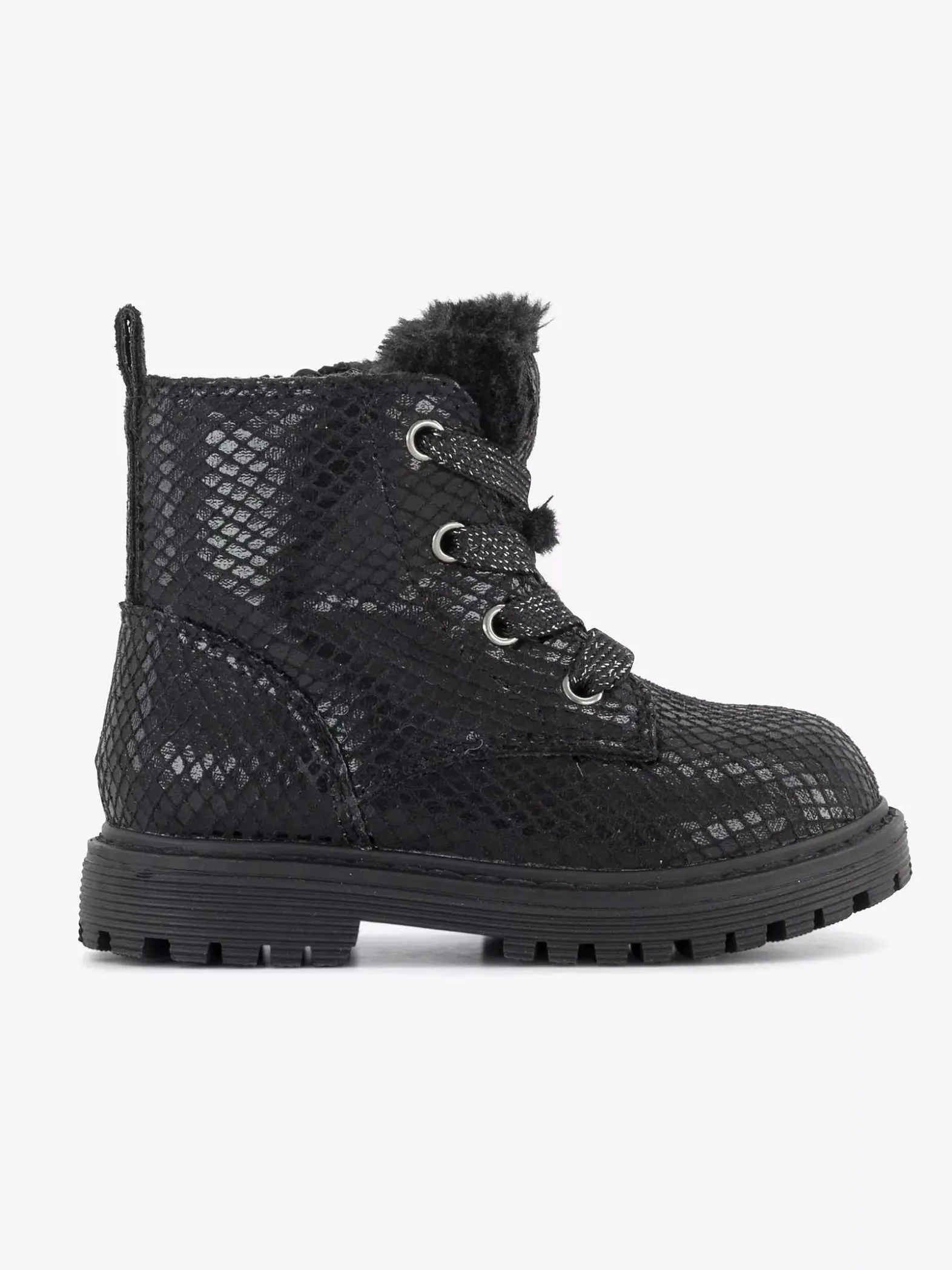 Graceland Zwarte Veterboot-Kinderen Babyschoenen