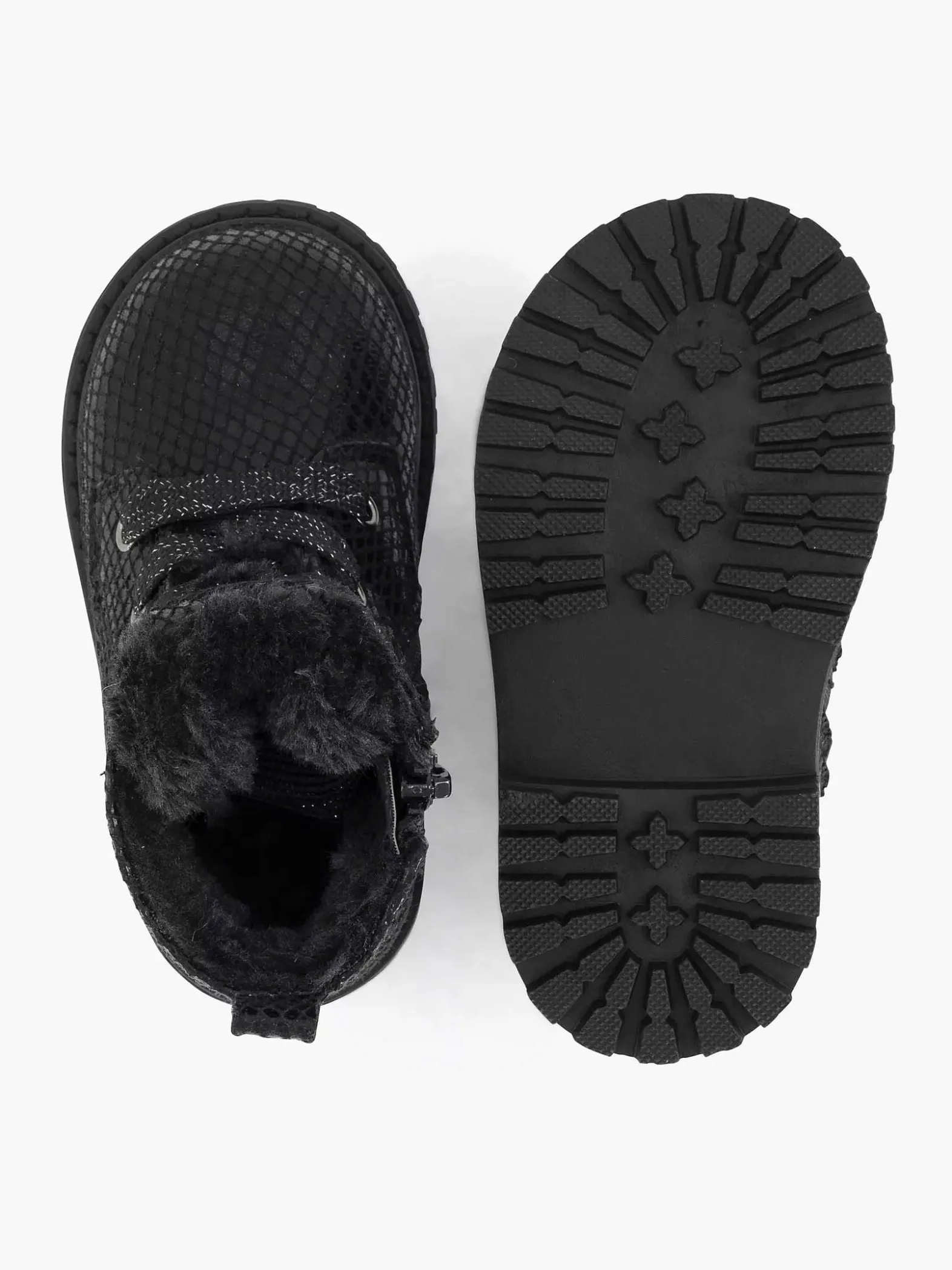 Graceland Zwarte Veterboot-Kinderen Babyschoenen