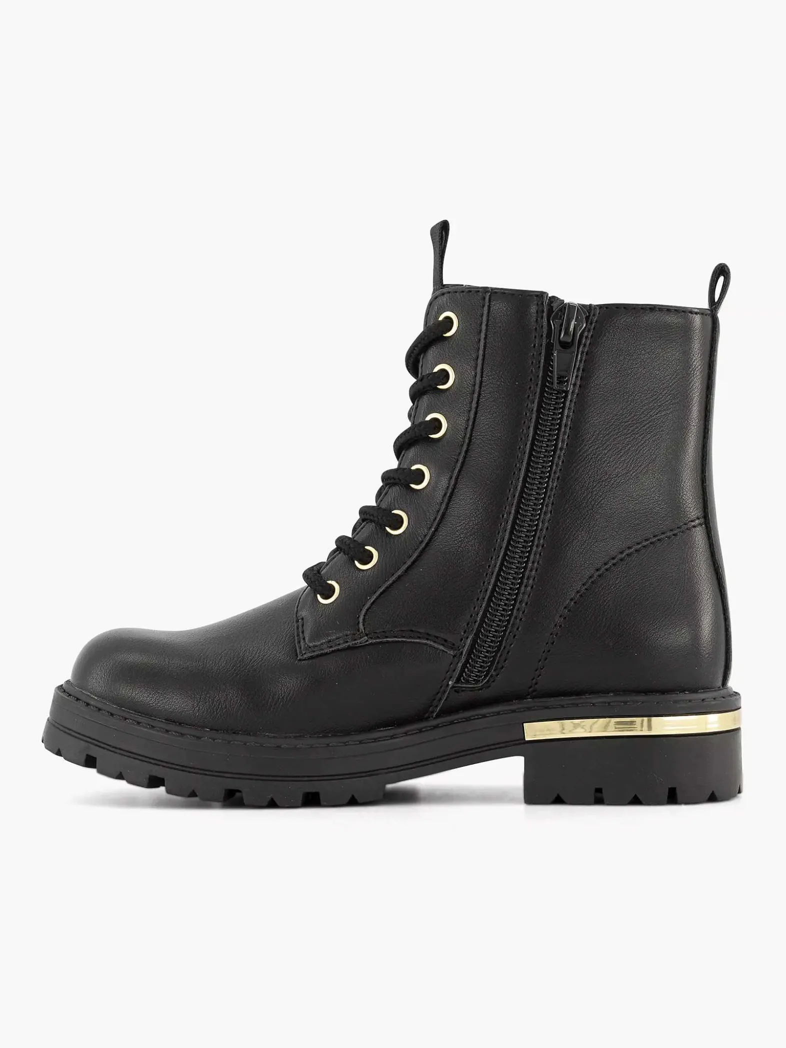 Graceland Zwarte Veterboot-Kinderen Jongensschoenen