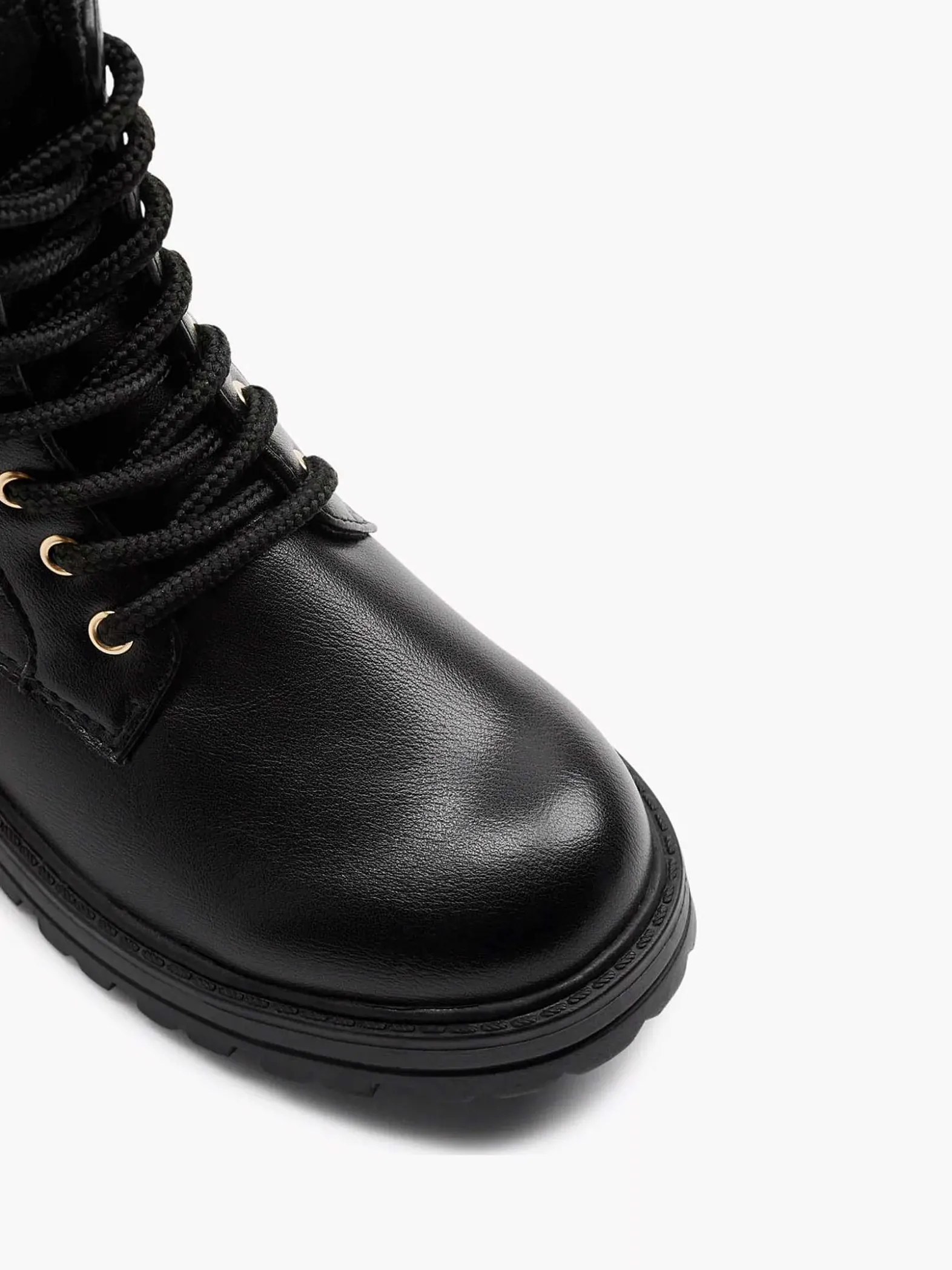 Graceland Zwarte Veterboot-Kinderen Jongensschoenen