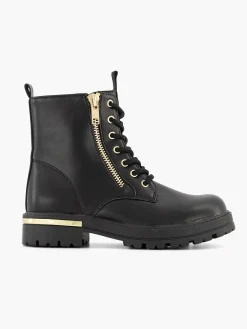 Graceland Zwarte Veterboot-Kinderen Jongensschoenen