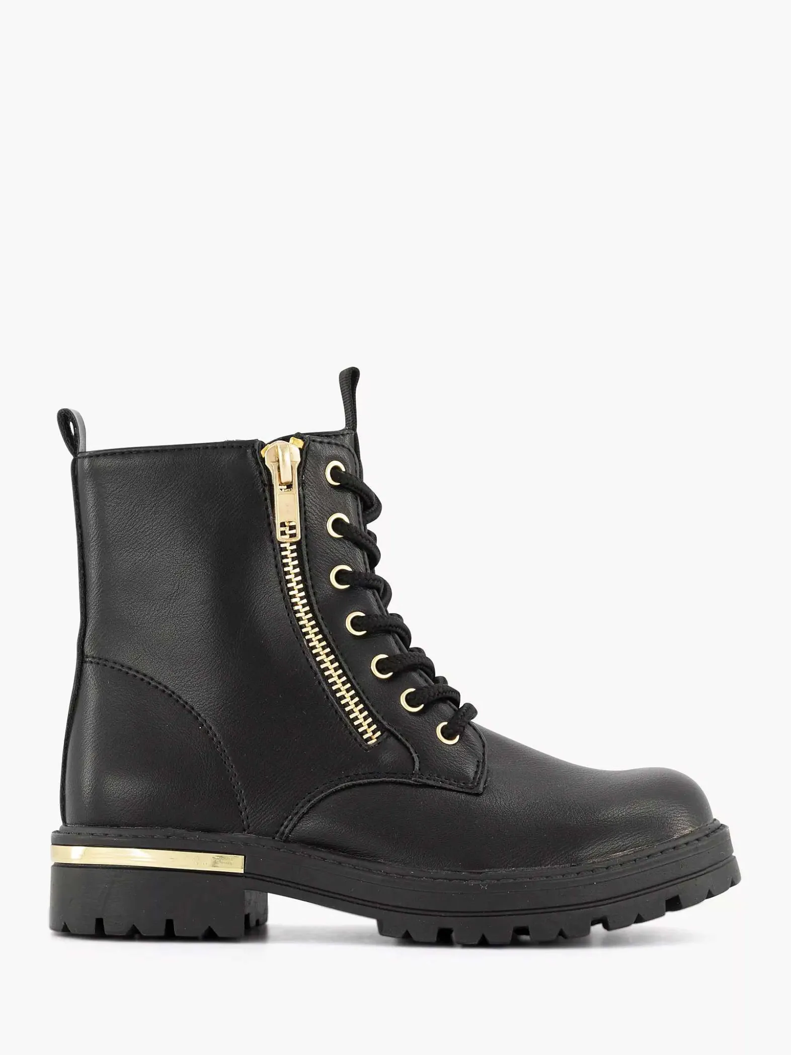Graceland Zwarte Veterboot-Kinderen Jongensschoenen