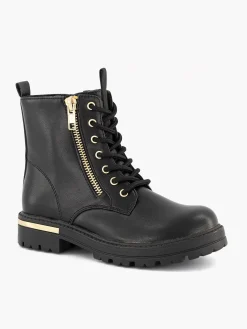 Graceland Zwarte Veterboot-Kinderen Jongensschoenen