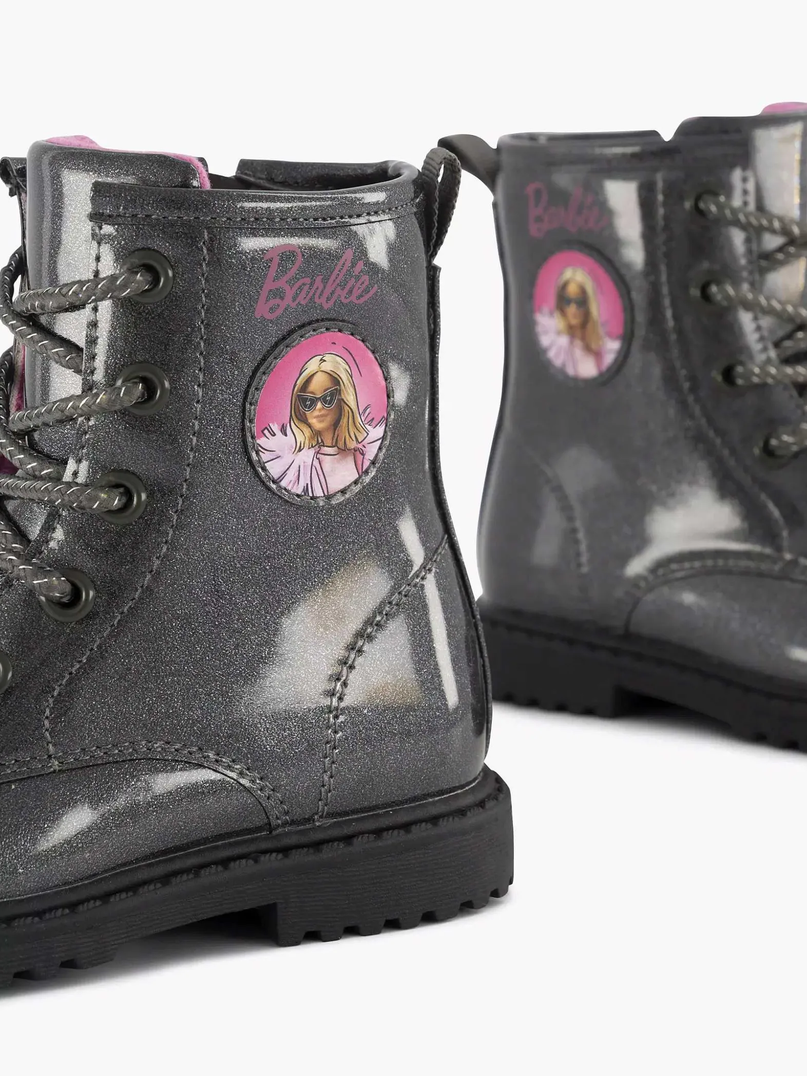 Barbie Zwarte Veterboot-Kinderen Jongensschoenen