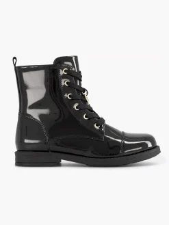 Graceland Zwarte Veterboot Lak-Kinderen Jongensschoenen