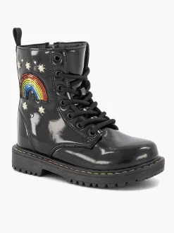 Graceland Zwarte Veterboot Regenboog-Kinderen Jongensschoenen