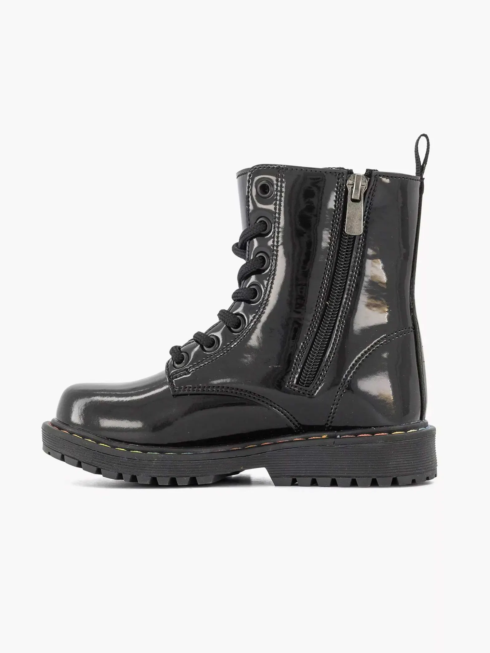 Graceland Zwarte Veterboot Regenboog-Kinderen Jongensschoenen