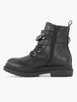 Oxmox Zwarte Veterboot Sierketting, Offline Ivm Klachten (Laura)-Kinderen Jongensschoenen