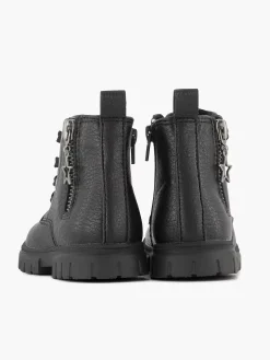Graceland Zwarte Veterboot Sterretje-Kinderen Jongensschoenen
