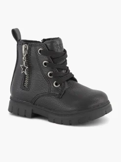 Graceland Zwarte Veterboot Sterretje-Kinderen Jongensschoenen