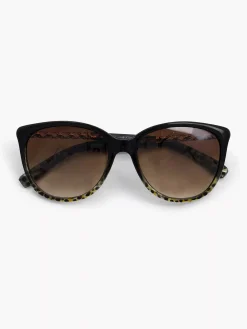 Graceland Zwarte Zonnebril Met Panterprint-Dames Online Exclusive Accessoires