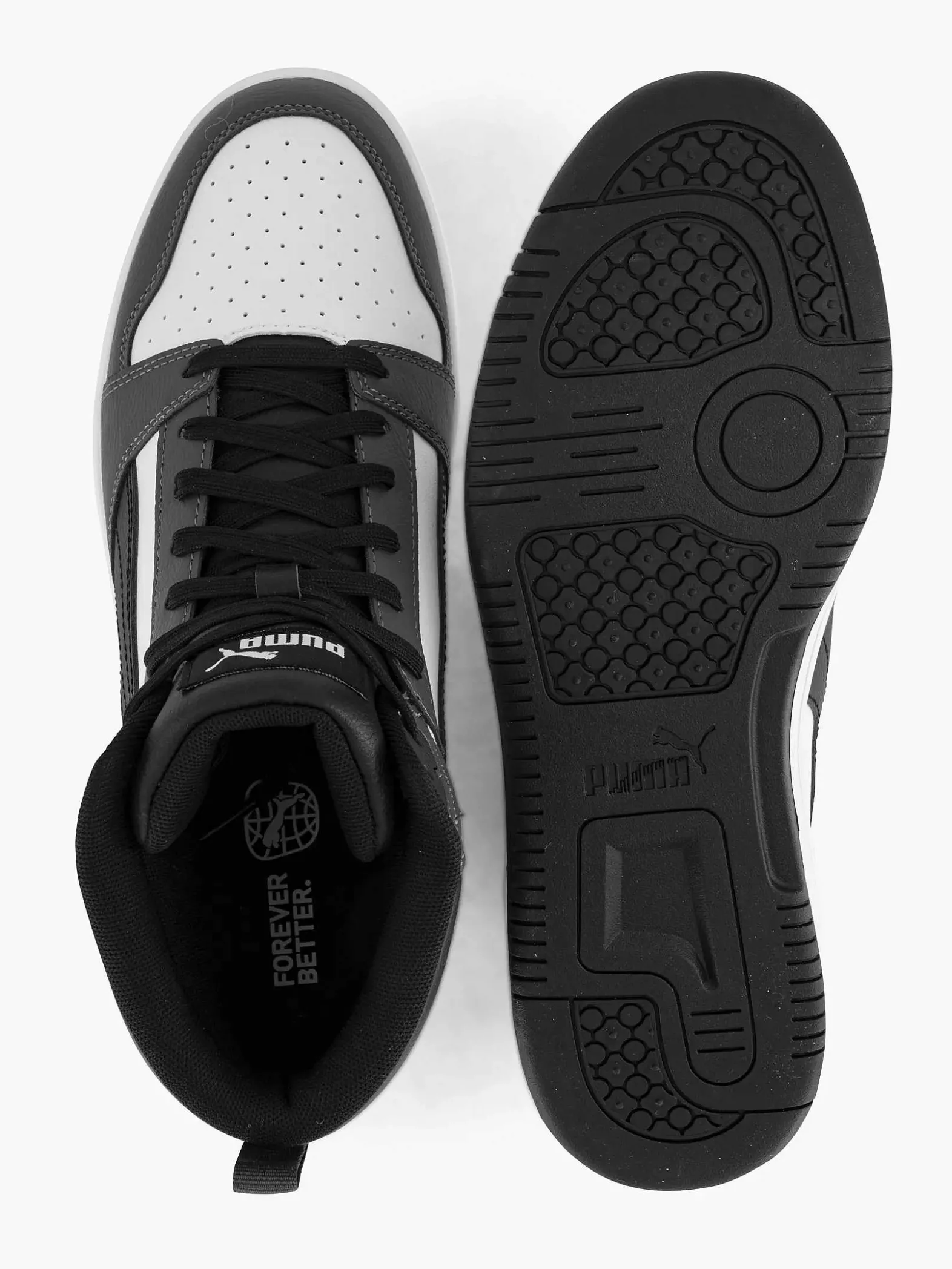 Puma Zwart/ Witte Rebound V6-Heren Sneakers
